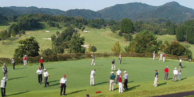 ゴルフコンペ風景